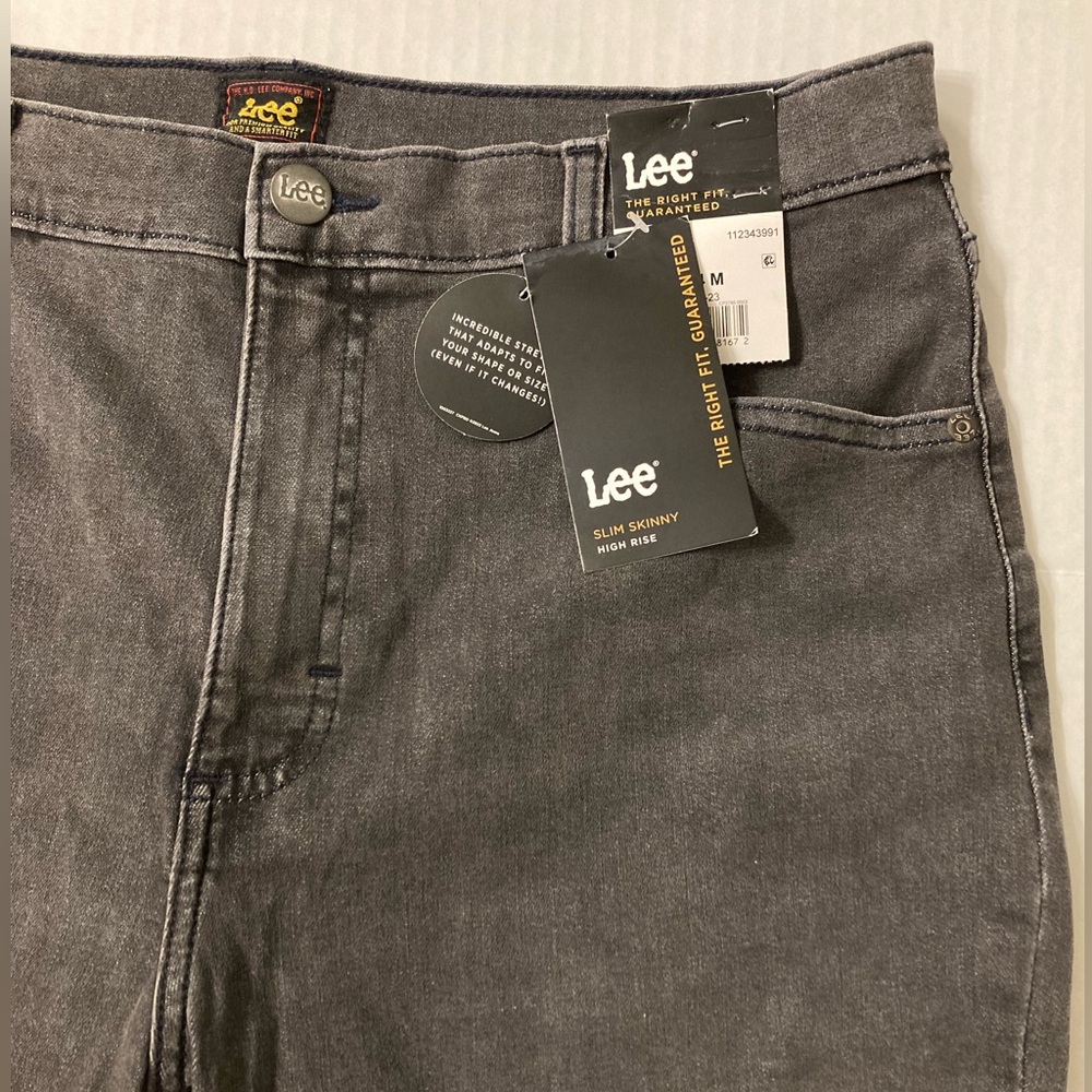 Lee | NWT Women’s Slim Skinny High Rise Gray Jeans - Picture 4 of 15